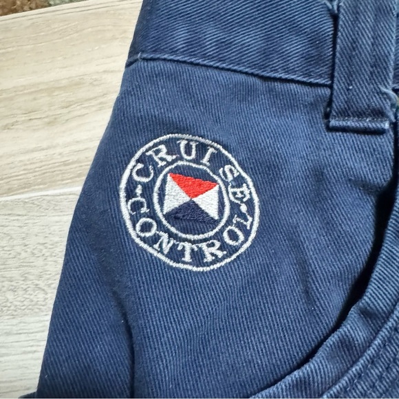 Cruise Control Jeans 32x34 Navy Blue Denim Pants Embroidered Logo Streetwear - Picture 4 of 13